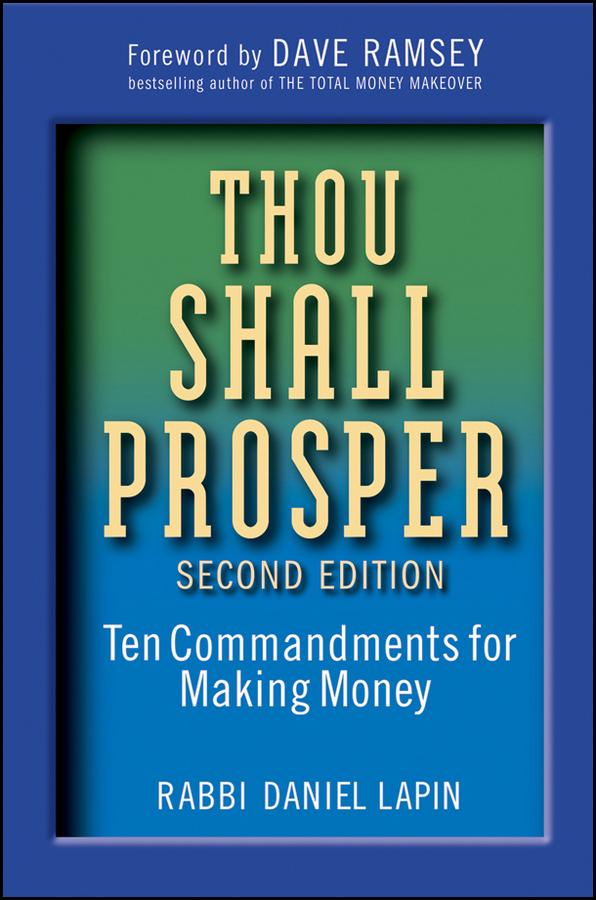 Cover: 9780470485880 | Thou Shall Prosper | Ten Commandments for Making Money | Daniel Lapin