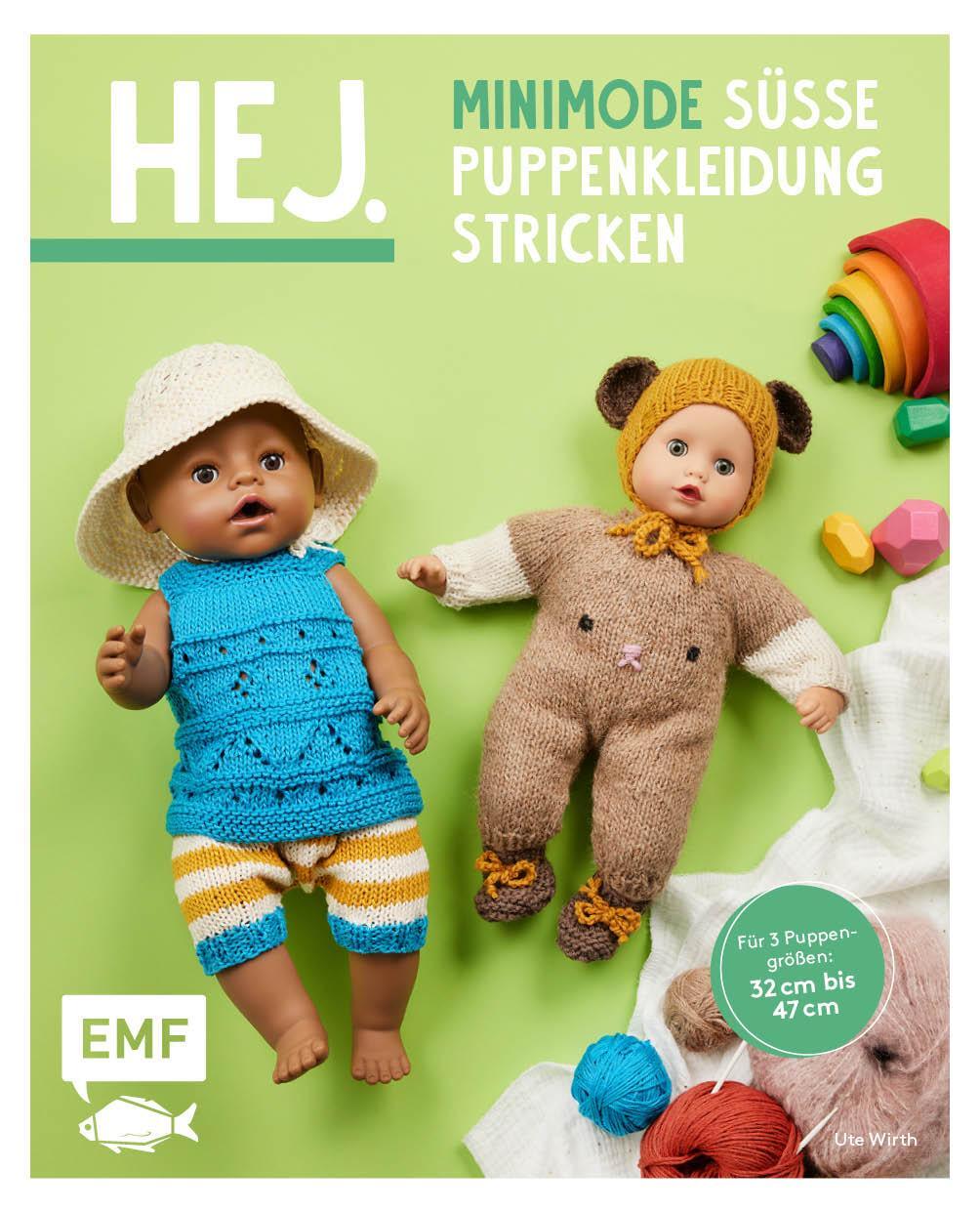 Cover: 9783745914863 | Hej Minimode - Süße Puppenkleidung stricken | Ute Wirth | Taschenbuch