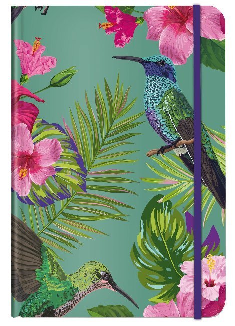 Cover: 4048809024182 | Notizbuch A5 Flower Bird | Mit Gummibandverschluss und Faltinnentasche