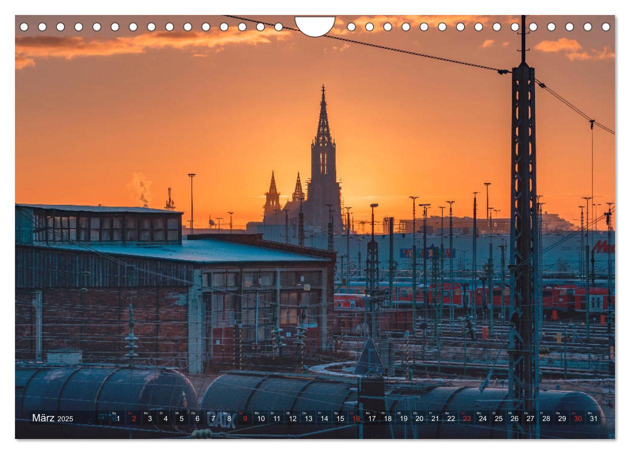 Bild: 9783435286881 | Ulm für Nachtspatzen (Wandkalender 2025 DIN A4 quer), CALVENDO...