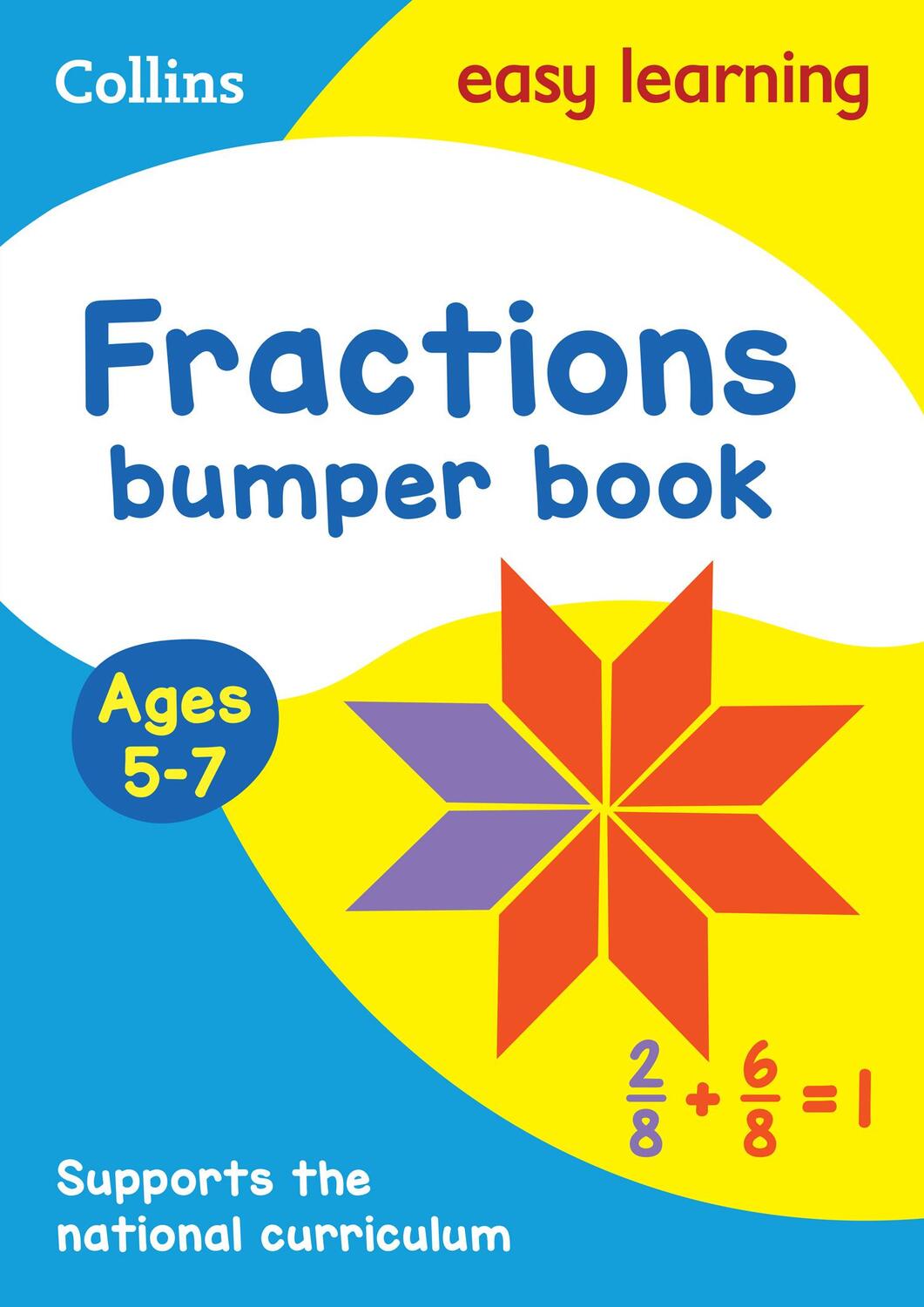 Cover: 9780008275488 | Fractions Bumper Book Ages 5-7 | Ideal for Home Learning | Learning