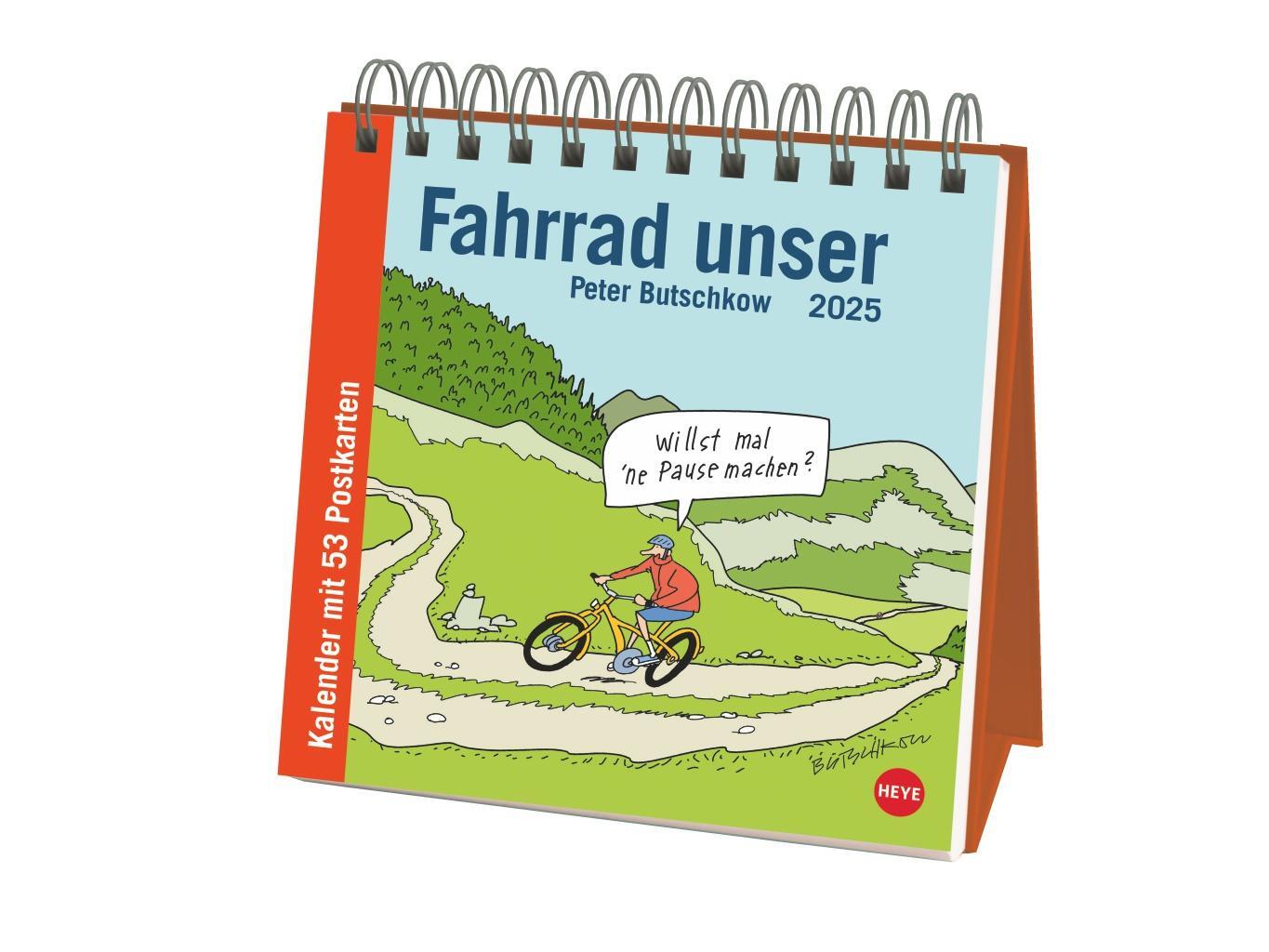 Cover: 9783756408061 | Peter Butschkow: Fahrrad unser Premium-Postkartenkalender 2025 | 54 S.
