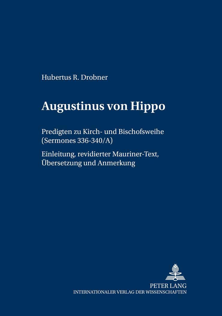 Cover: 9783631505625 | Augustinus von Hippo | Hubertus Drobner | Taschenbuch | Paperback