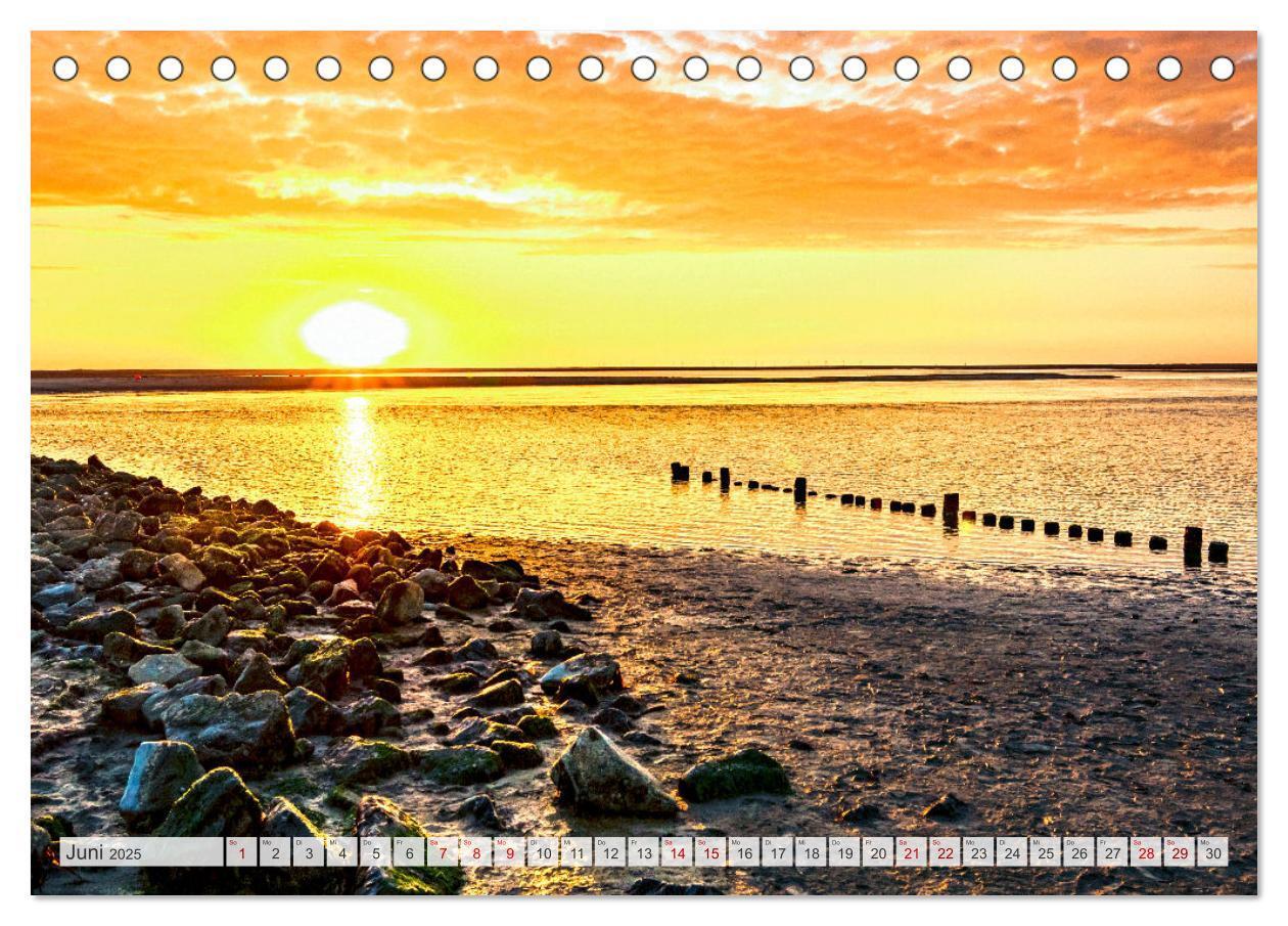 Bild: 9783435080137 | BORKUM-LIEBE (Tischkalender 2025 DIN A5 quer), CALVENDO Monatskalender