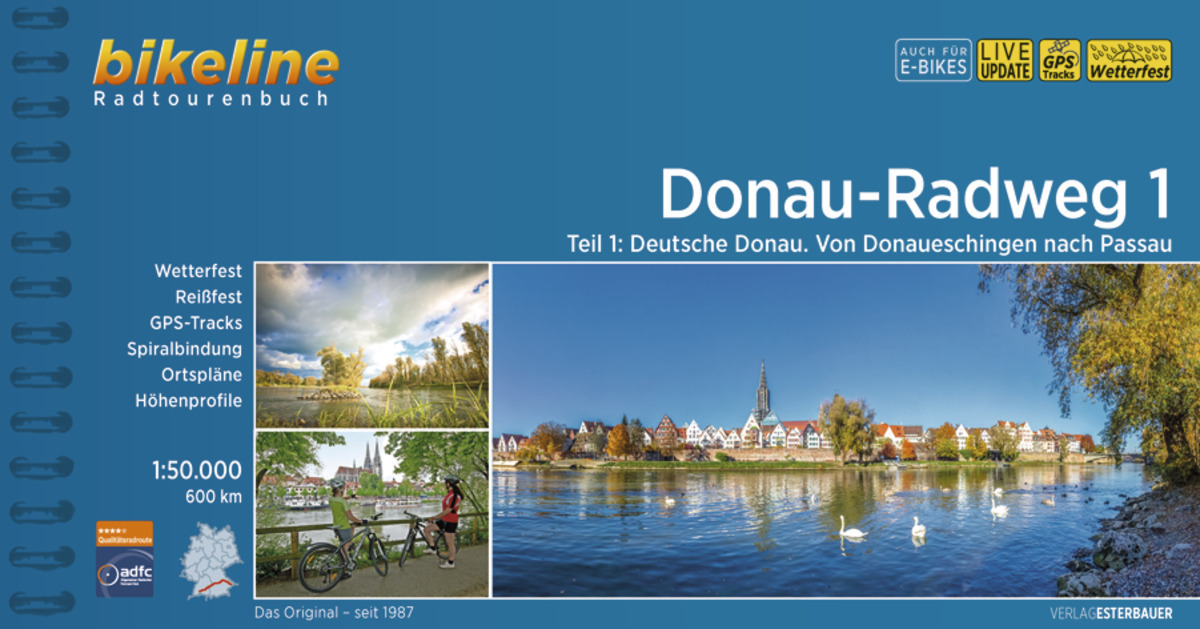 Cover: 9783711100931 | Donauradweg / Donau-Radweg 1 | Esterbauer Verlag | Taschenbuch | 2022