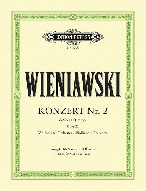 Cover: 9790014015374 | Konzert für Violine und Orchester Nr. 2 d-moll op. 22 | Wieniawski