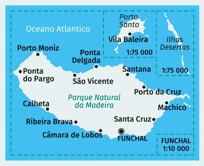 Bild: 9783991540755 | KOMPASS Wanderkarte 234 Madeira 1:50.000 | (Land-)Karte | 2 Bde/Tle