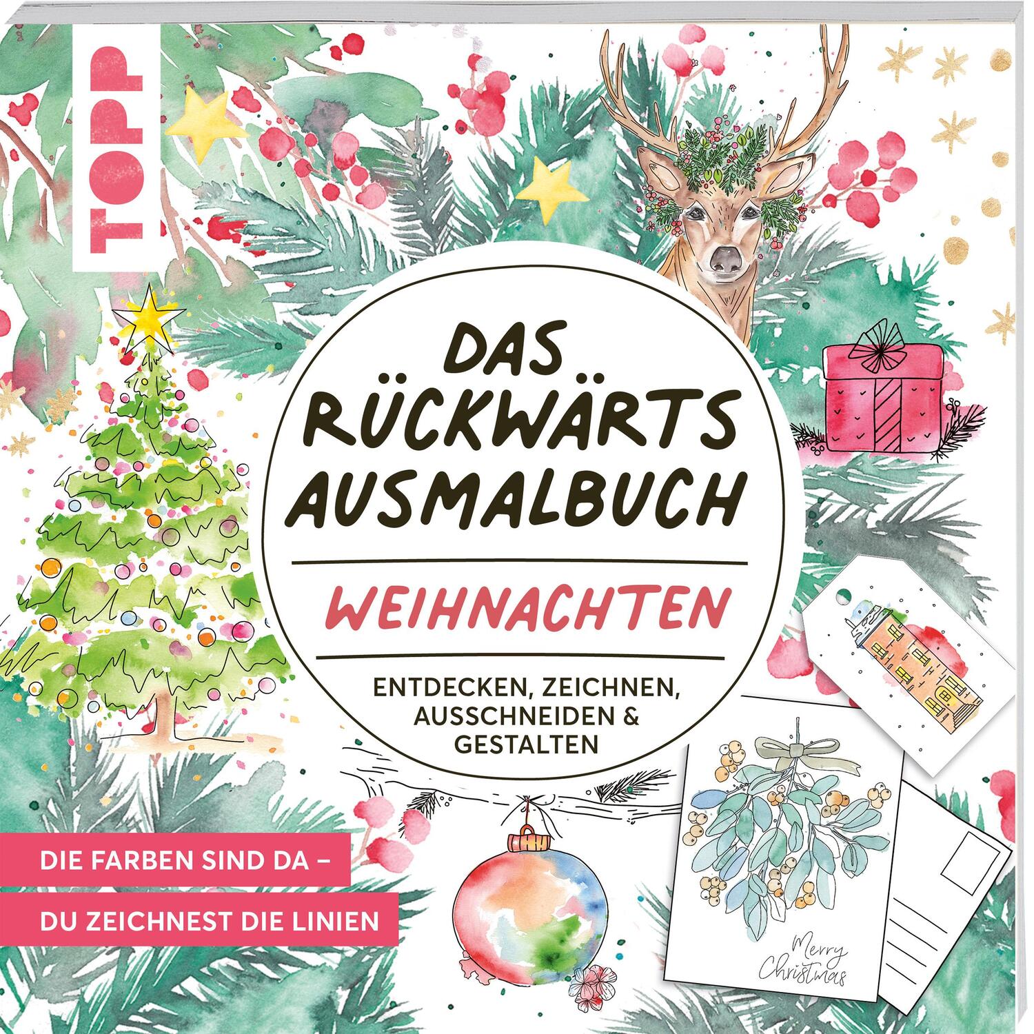 Cover: 9783735880840 | Das Rückwärts-Ausmalbuch Weihnachten | Heinke Nied | Taschenbuch