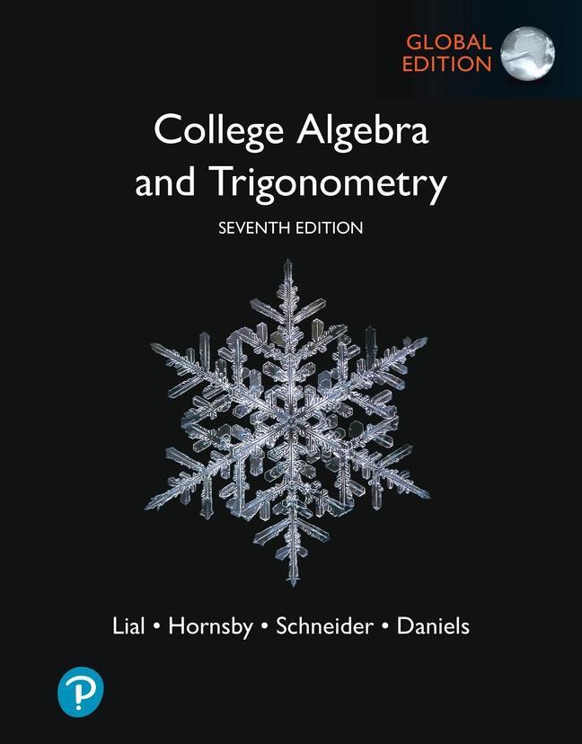 Cover: 9781292444192 | College Algebra and Trigonometry, Global Edition | Lial (u. a.) | Buch