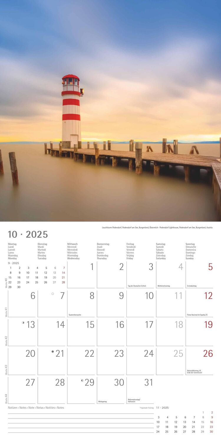 Bild: 4251732343071 | Leuchttürme 2025 - Broschürenkalender 30x30 cm (30x60 geöffnet) -...