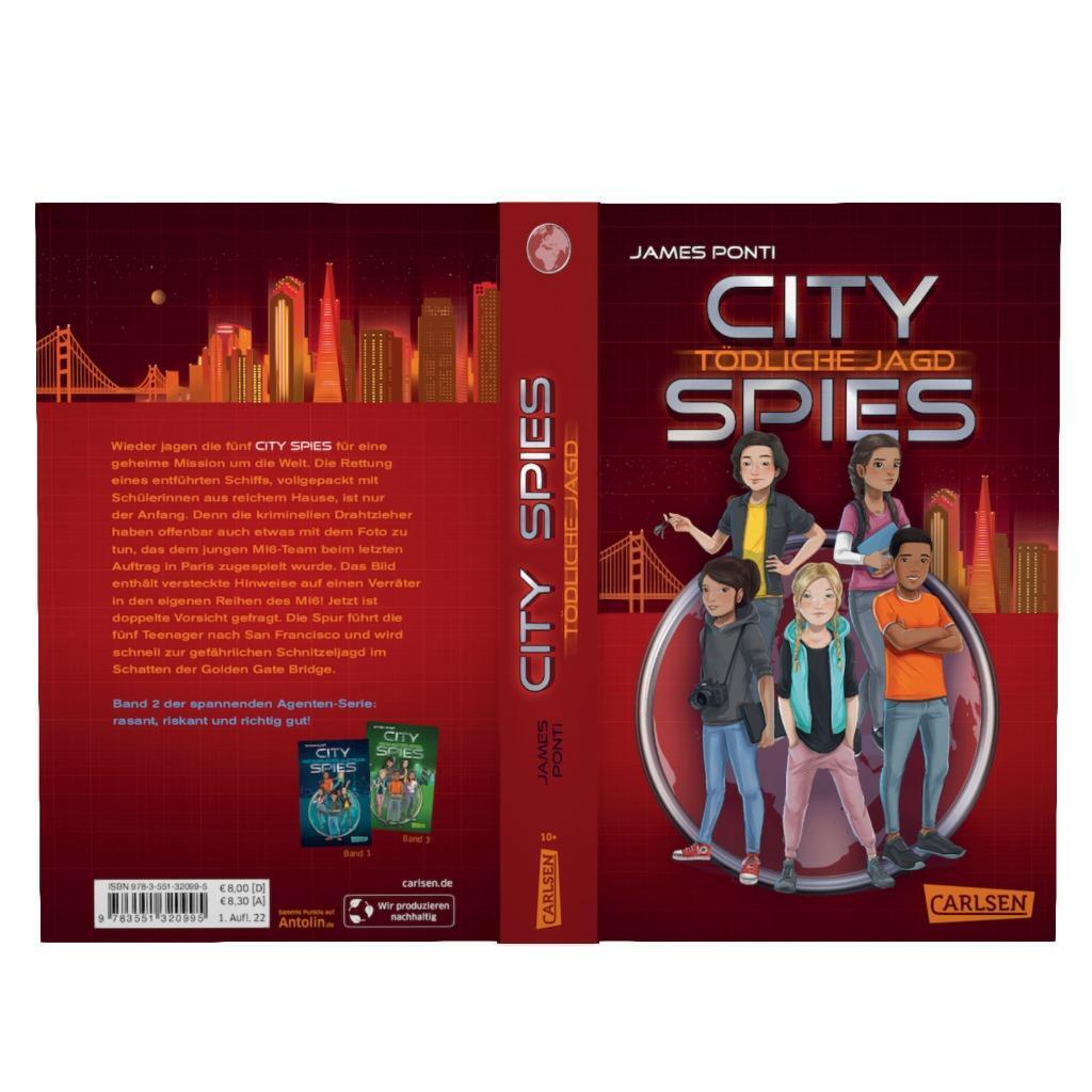 Bild: 9783551320995 | City Spies 2: Tödliche Jagd | James Ponti | Taschenbuch | City Spies