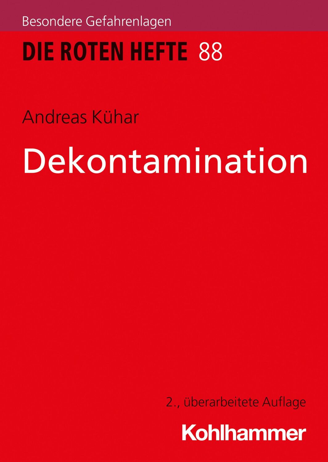 Cover: 9783170348738 | Dekontamination | Andreas Kühar | Taschenbuch | 177 S. | Deutsch