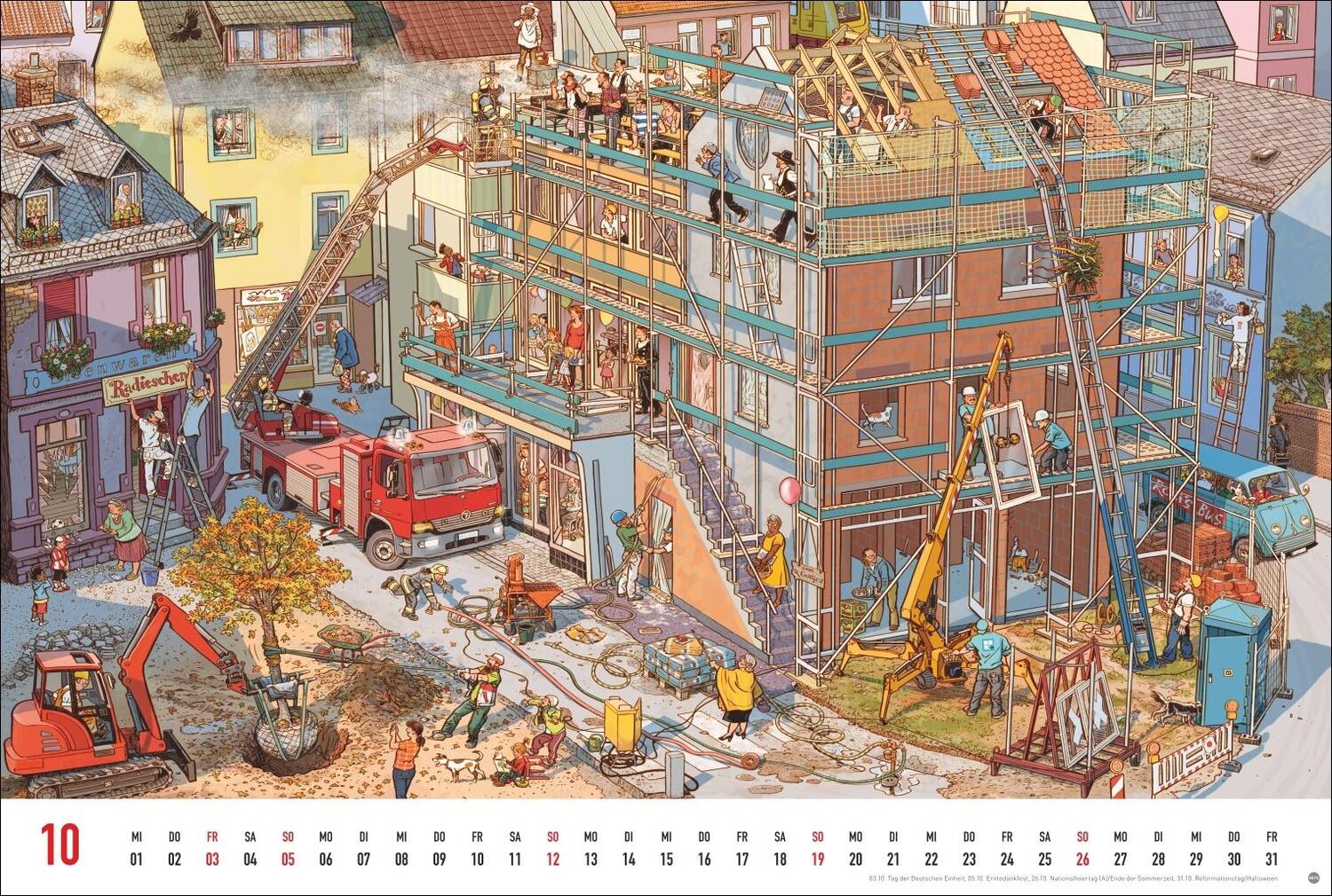 Bild: 9783756404766 | Göbel &amp; Knorr Wimmelbilder Edition Kalender 2025 | Doro Göbel (u. a.)