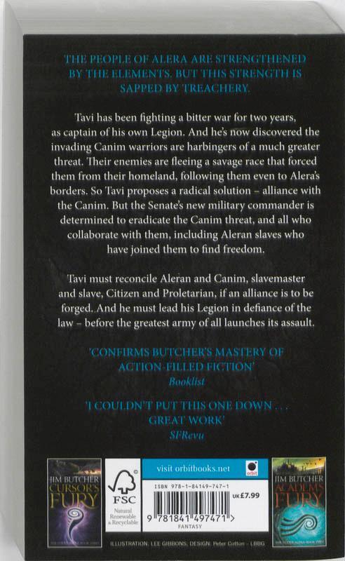 Rückseite: 9781841497471 | Captain's Fury | The Codex Alera: Book Four | Jim Butcher | Buch