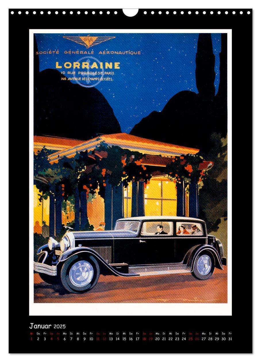 Bild: 9783435906642 | Historische Automobilplakate (Wandkalender 2025 DIN A3 hoch),...