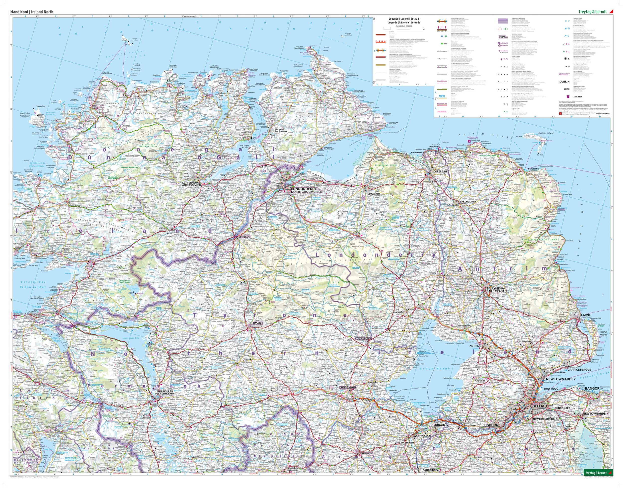 Bild: 9783707923223 | Irland, Straßen- und Freizeitkarten-Set 1:150.000, freytag &amp; berndt