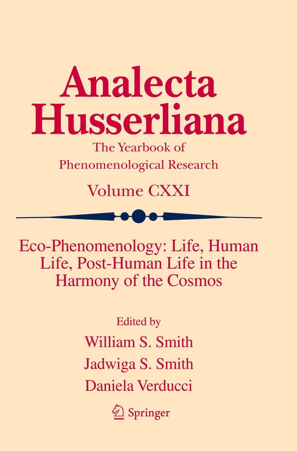 Cover: 9783030084752 | Eco-Phenomenology: Life, Human Life, Post-Human Life in the Harmony...