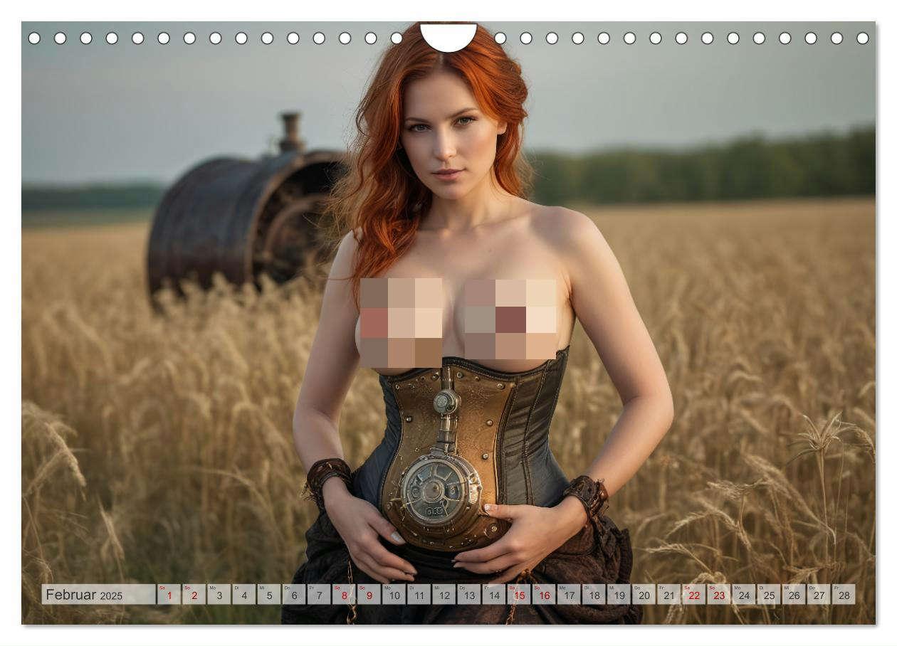 Bild: 9783457148686 | Steampunk Erotik - Schwangere Frauen (Wandkalender 2025 DIN A4...