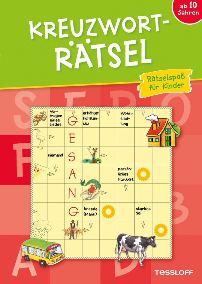 Cover: 9783788633301 | Kreuzworträtsel: Rätselspaß für Kinder (rot) | Taschenbuch | 48 S.