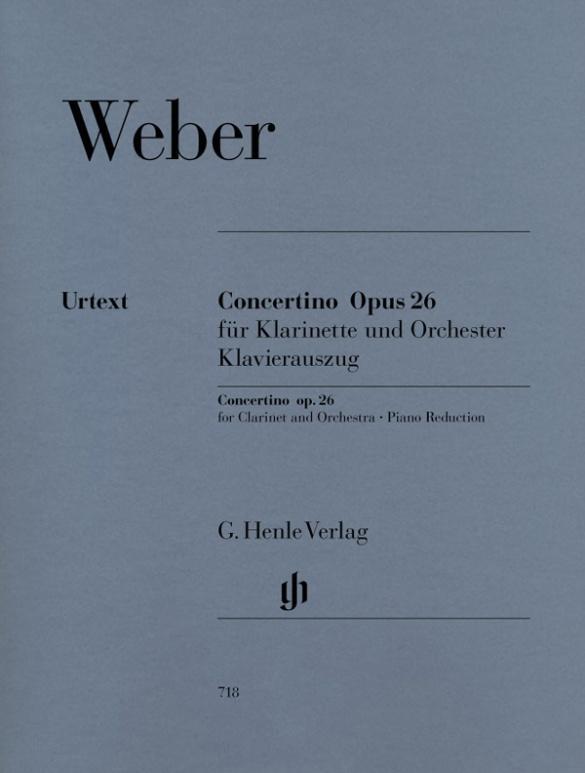 Cover: 9790201807188 | Weber, Carl Maria von - Concertino op. 26 für Klarinette und Orchester
