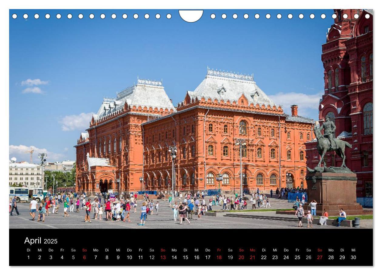 Bild: 9783435644537 | Moskau 2025 (Wandkalender 2025 DIN A4 quer), CALVENDO Monatskalender