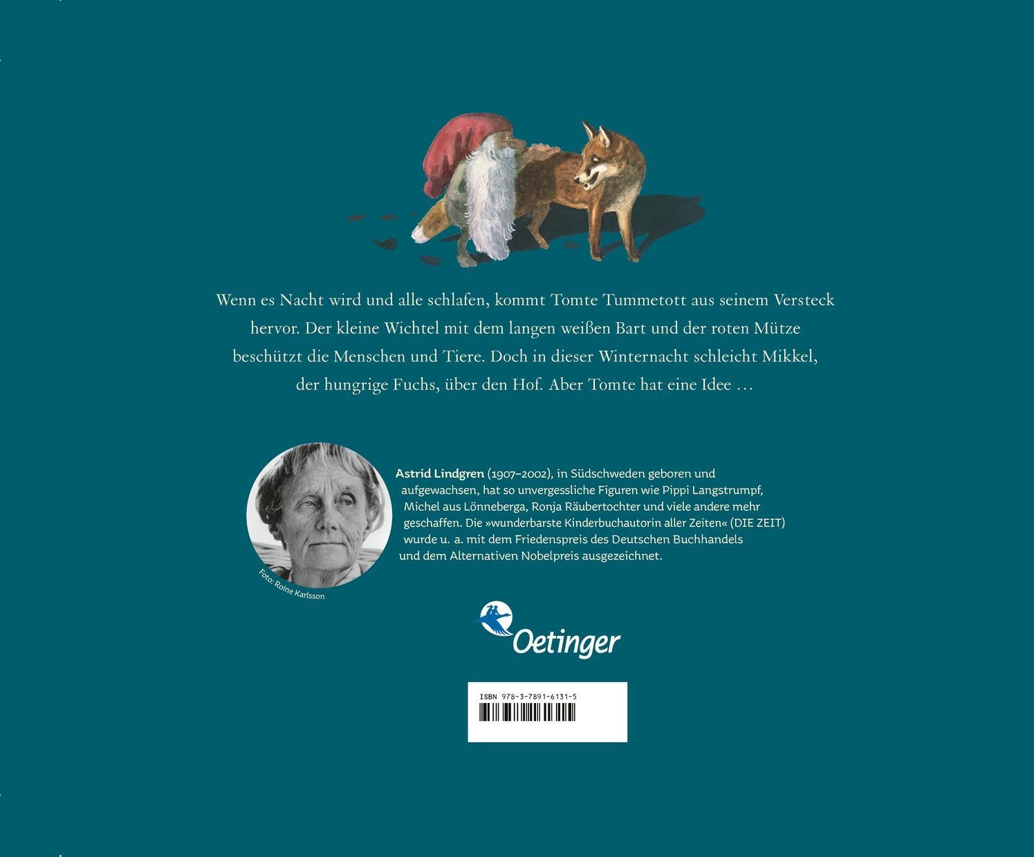 Rückseite: 9783789161315 | Tomte und der Fuchs | Astrid Lindgren | Buch | Tomte Tummetott | 40 S.