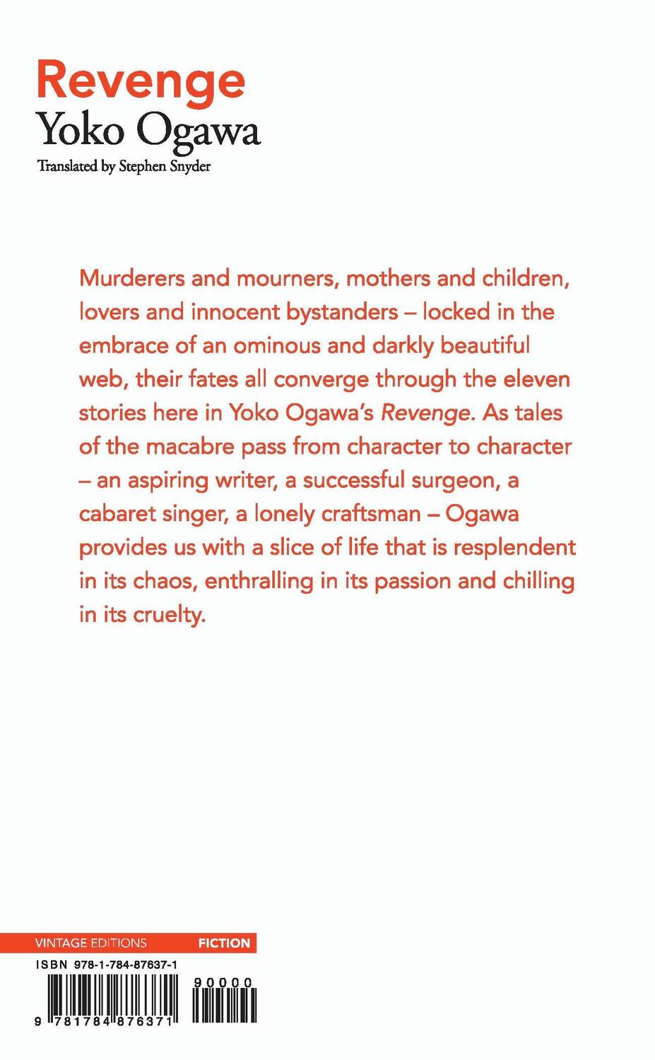 Rückseite: 9781784876371 | Revenge | Yoko Ogawa | Taschenbuch | Vintage Classics | Englisch