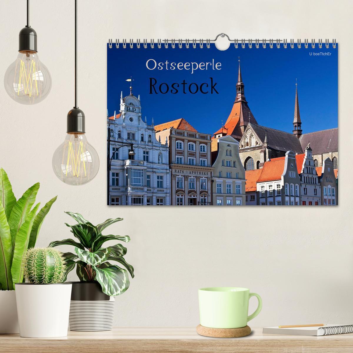 Bild: 9783435549993 | Ostseeperle Rostock (Wandkalender 2025 DIN A4 quer), CALVENDO...