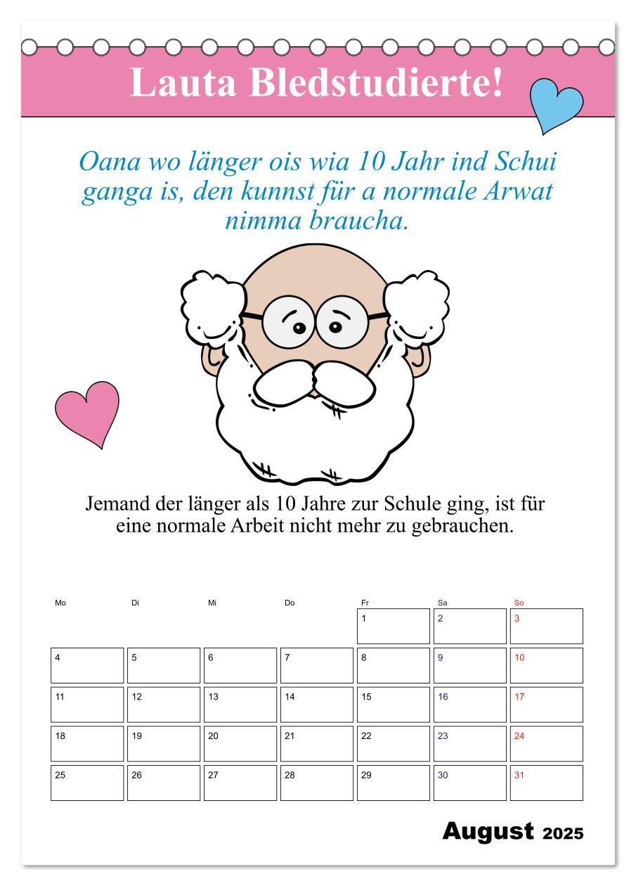 Bild: 9783457038369 | So a Schmarrn! Bairische Mundart (Tischkalender 2025 DIN A5 hoch),...