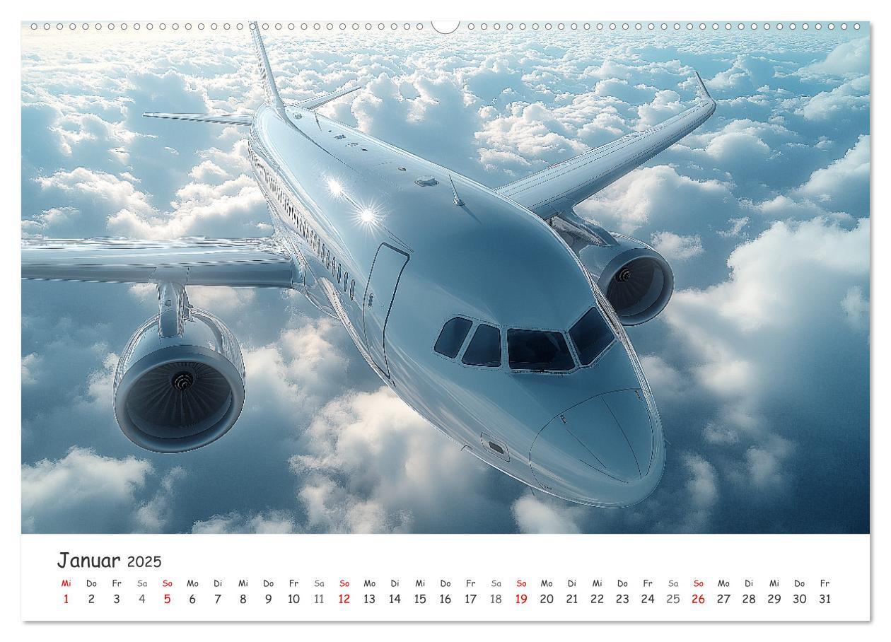 Bild: 9783457214084 | Flugzeugkalender - Die schönsten Passagiermaschinen (hochwertiger...