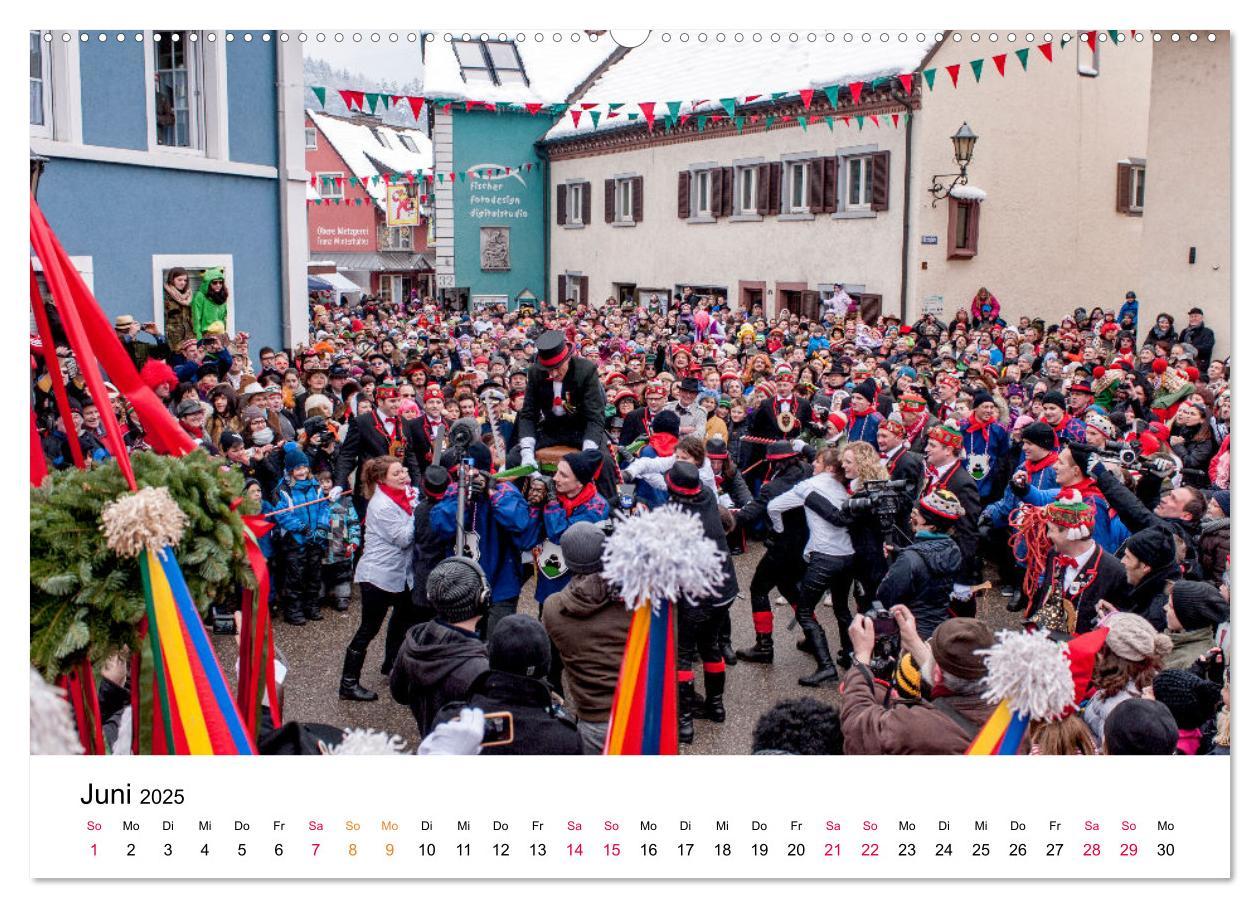 Bild: 9783435105410 | Die Elzacher Fastnacht (Wandkalender 2025 DIN A2 quer), CALVENDO...