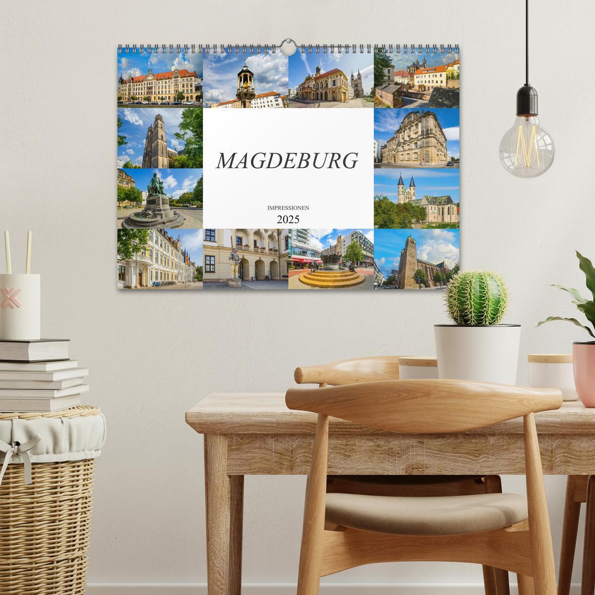 Bild: 9783435295920 | Magdeburg Impressionen (Wandkalender 2025 DIN A3 quer), CALVENDO...