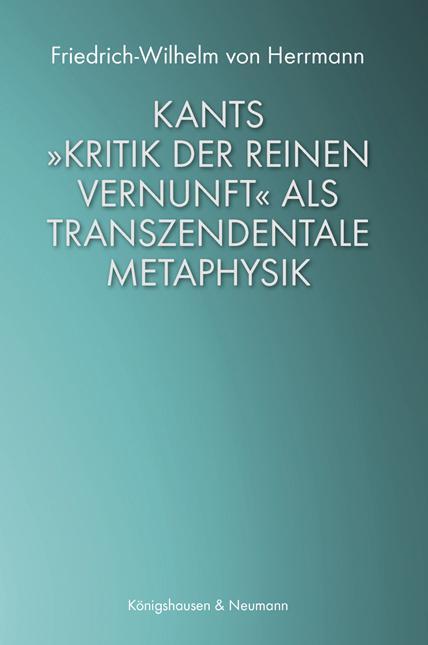 Cover: 9783826073168 | Kants »Kritik der reinen Vernunft« als transzendentale Metaphysik