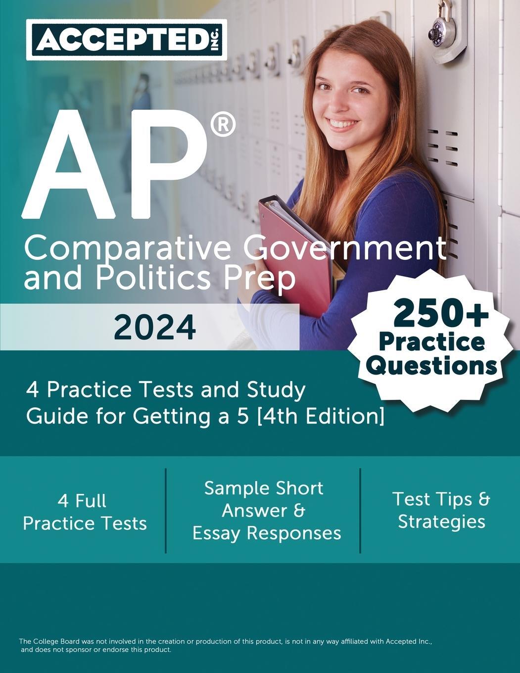 Cover: 9781637985571 | AP Comparative Government and Politics Prep 2024 | G. T. McDivitt