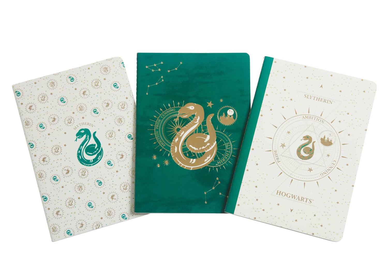Cover: 9781647220822 | Harry Potter: Slytherin Constellation Sewn Notebook Collection (Set...