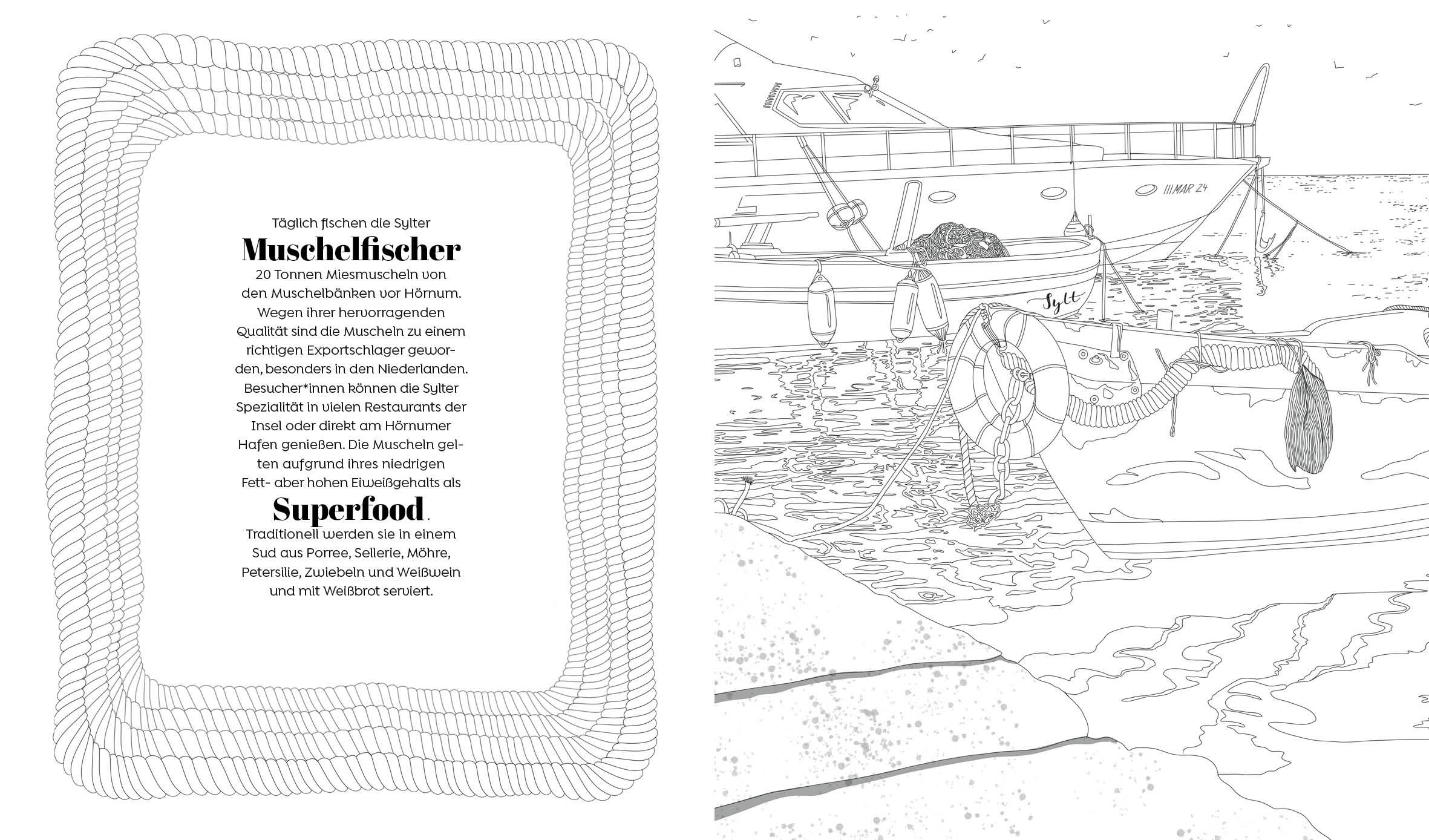 Bild: 9783745922295 | Ausmalparadies - Sehnsuchtsort Sylt | Aleksandra Grzelka-Franke | Buch