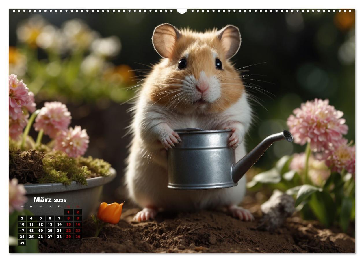 Bild: 9783383839689 | Hamstertage (Wandkalender 2025 DIN A2 quer), CALVENDO Monatskalender