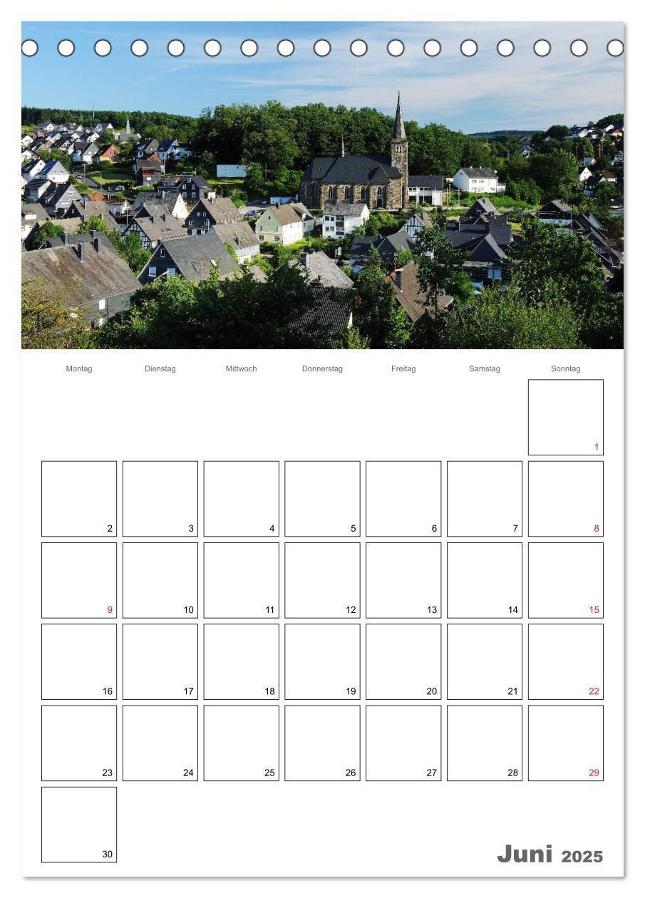 Bild: 9783457019146 | Das Siegerland (Tischkalender 2025 DIN A5 hoch), CALVENDO...