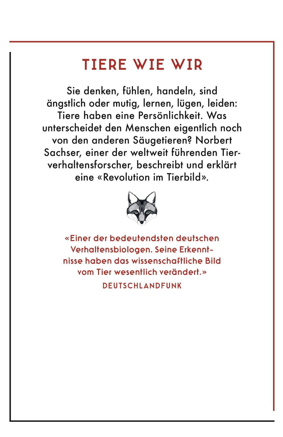 Rückseite: 9783498060909 | Der Mensch im Tier | Norbert Sachser | Buch | Deutsch | 2018 | Rowohlt