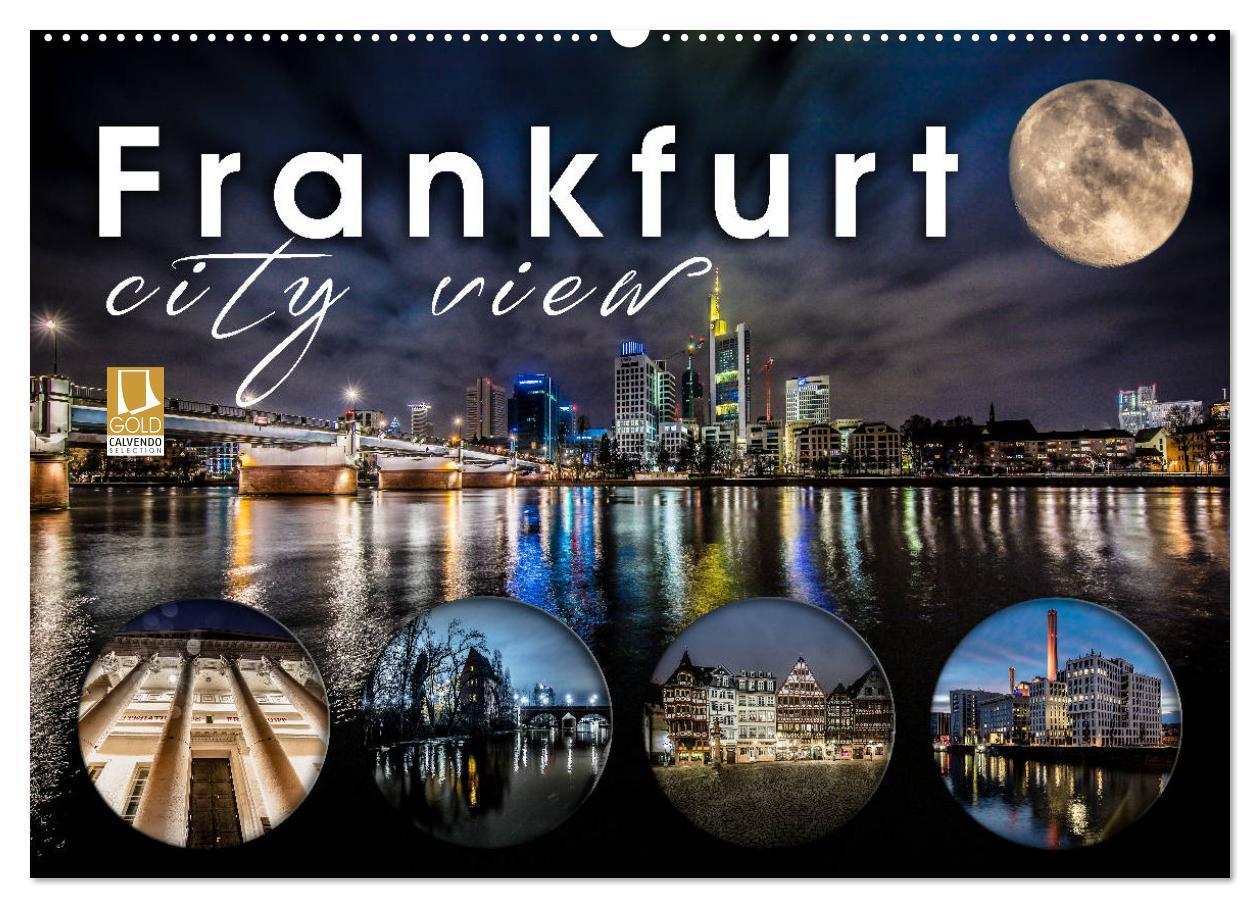 Cover: 9783383187773 | Frankfurt city view (Wandkalender 2024 DIN A2 quer), CALVENDO...