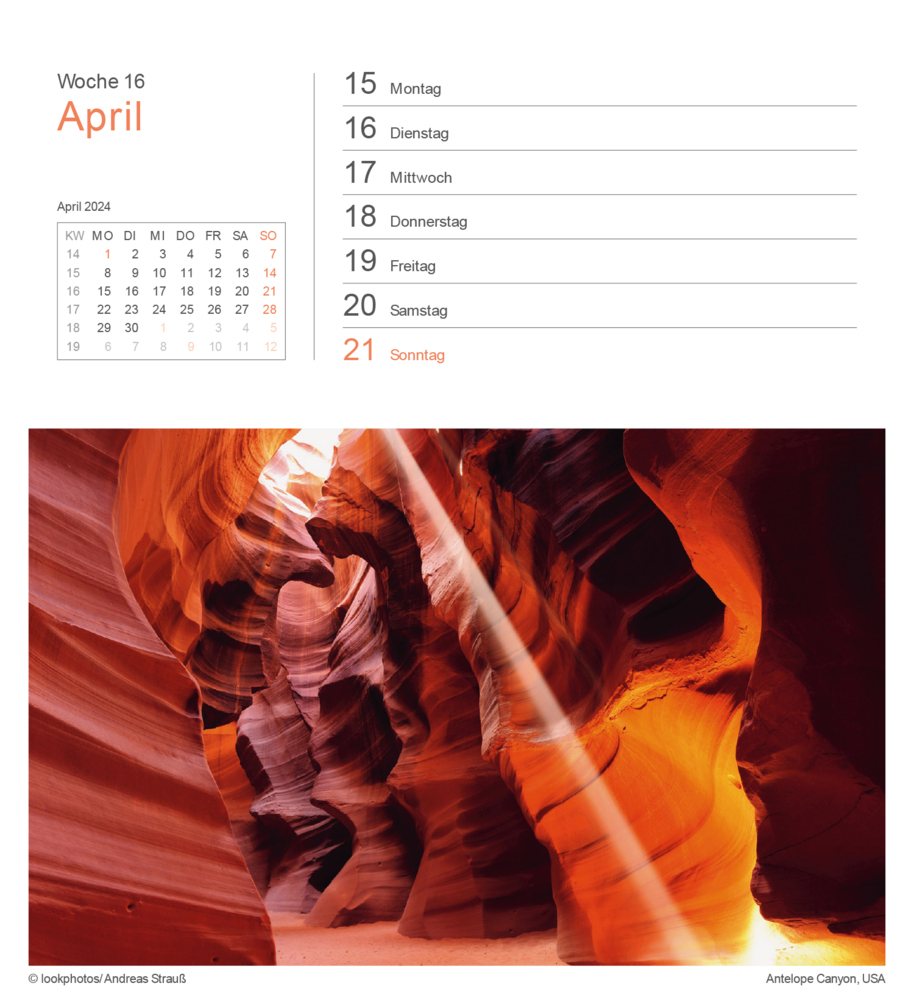 Bild: 9783965913004 | Farben der Erde - KUNTH Postkartenkalender 2024 | Kalender | 53 S.