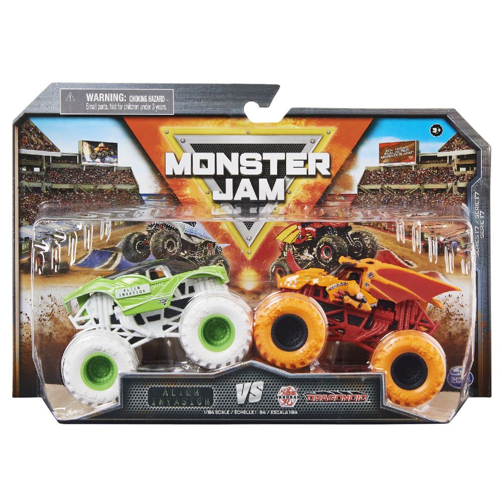 Bild: 778988380574 | MNJ Monster Jam 2-Pack 1:64 | In Kartonage | 38057 | 2022 | Hot Wheels