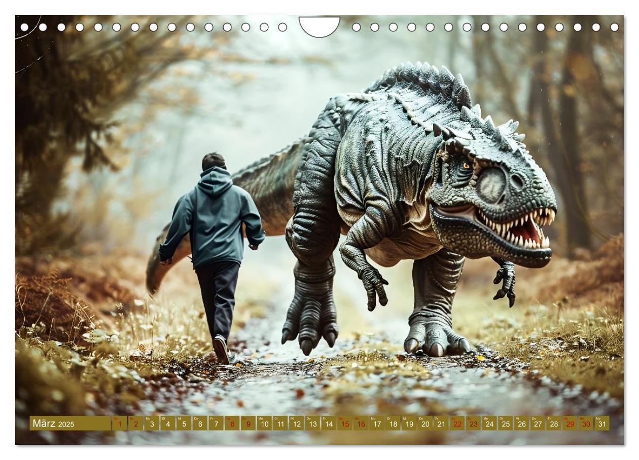 Bild: 9783457143957 | Wie wäre es mit einem Dinosaurier als Haustier? (Wandkalender 2025...