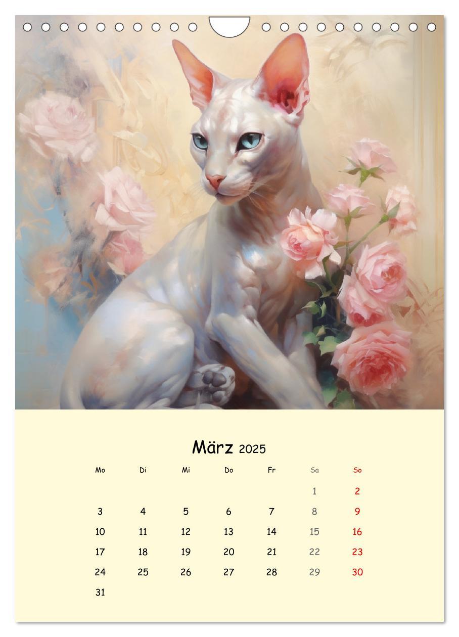 Bild: 9783435867363 | Liebliche Katzen. Anmut und Würde mit Blumen (Wandkalender 2025 DIN...