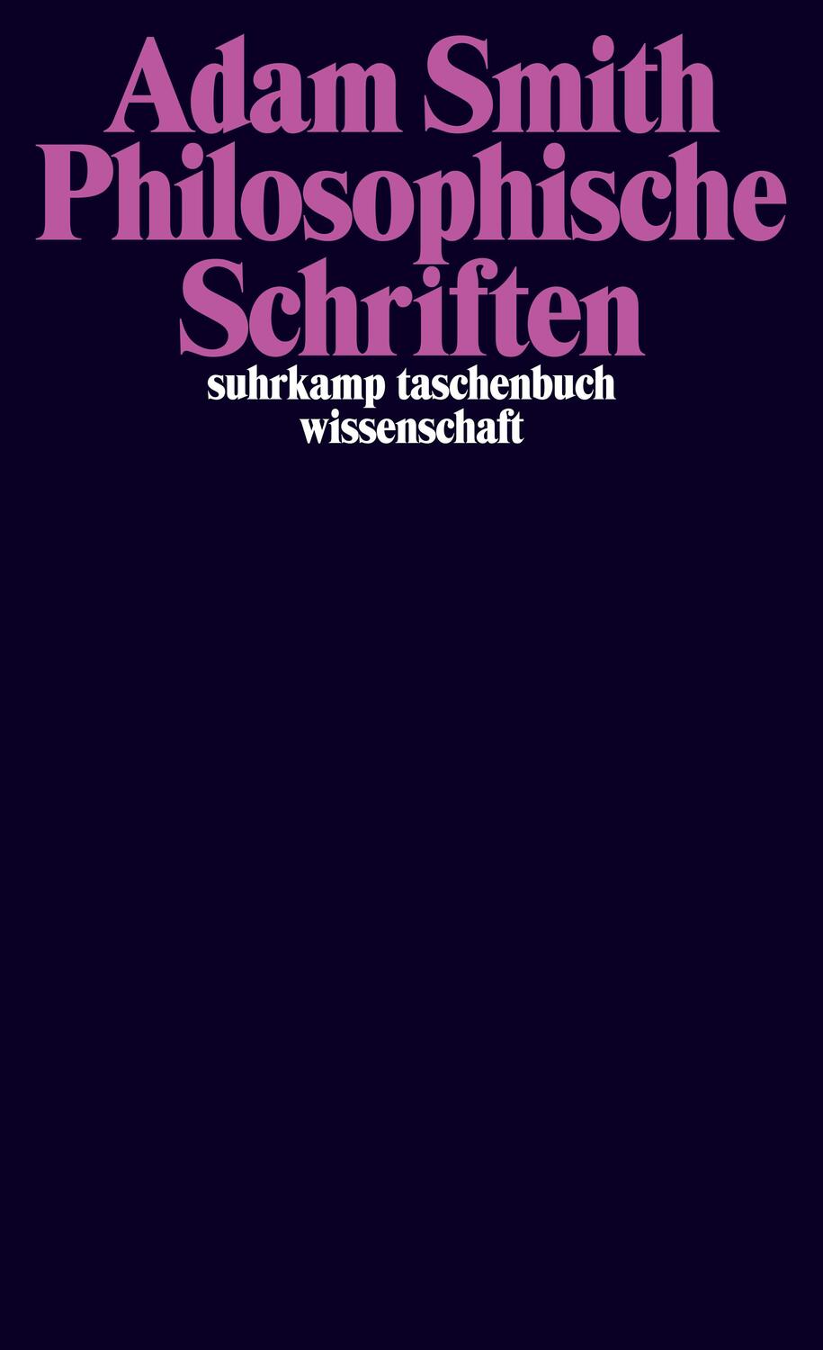 Cover: 9783518300008 | Philosophische Schriften | Adam Smith | Taschenbuch | Deutsch | 2023