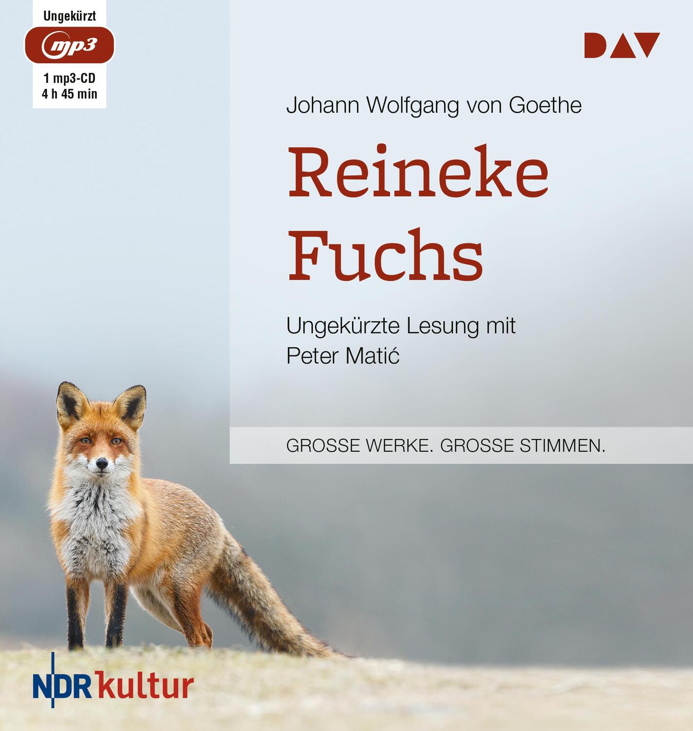 Cover: 9783862315611 | Reineke Fuchs | Ungekürzte Lesung mit Peter Matic | Goethe | MP3