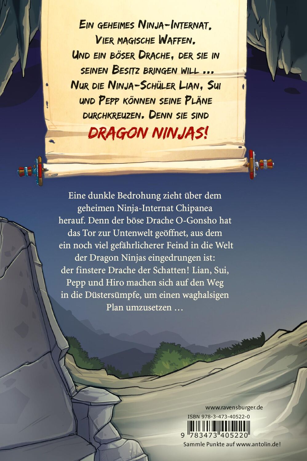 Rückseite: 9783473405220 | Dragon Ninjas, Band 5: Der Drache der Schatten | Michael Petrowitz