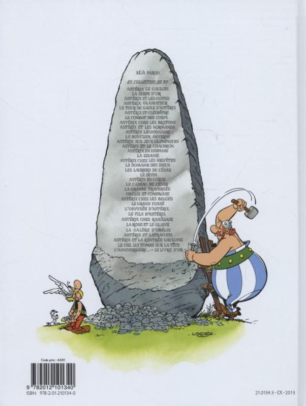 Rückseite: 9782012101340 | Asterix Französische Ausgabe 02. La serpe d'or | Rene Goscinny (u. a.)