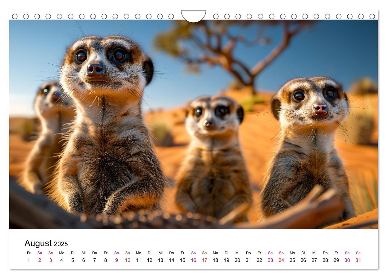 Bild: 9783457215081 | Erdmännchen - coole Typen (Wandkalender 2025 DIN A4 quer), CALVENDO...