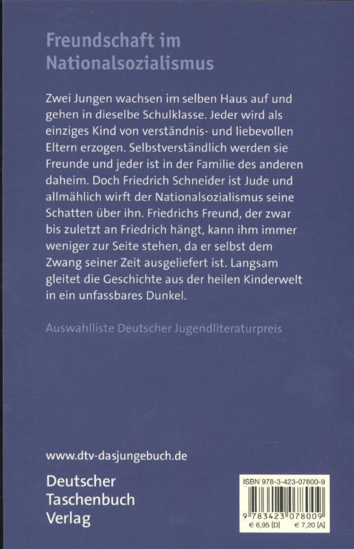 Rückseite: 9783423078009 | Damals war es Friedrich | Hans Peter Richter | Taschenbuch | Deutsch